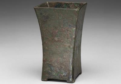 图片[2]-Square bronze Zun wine vessel, Ming to Qing dynasty, 1368-1911-China Archive